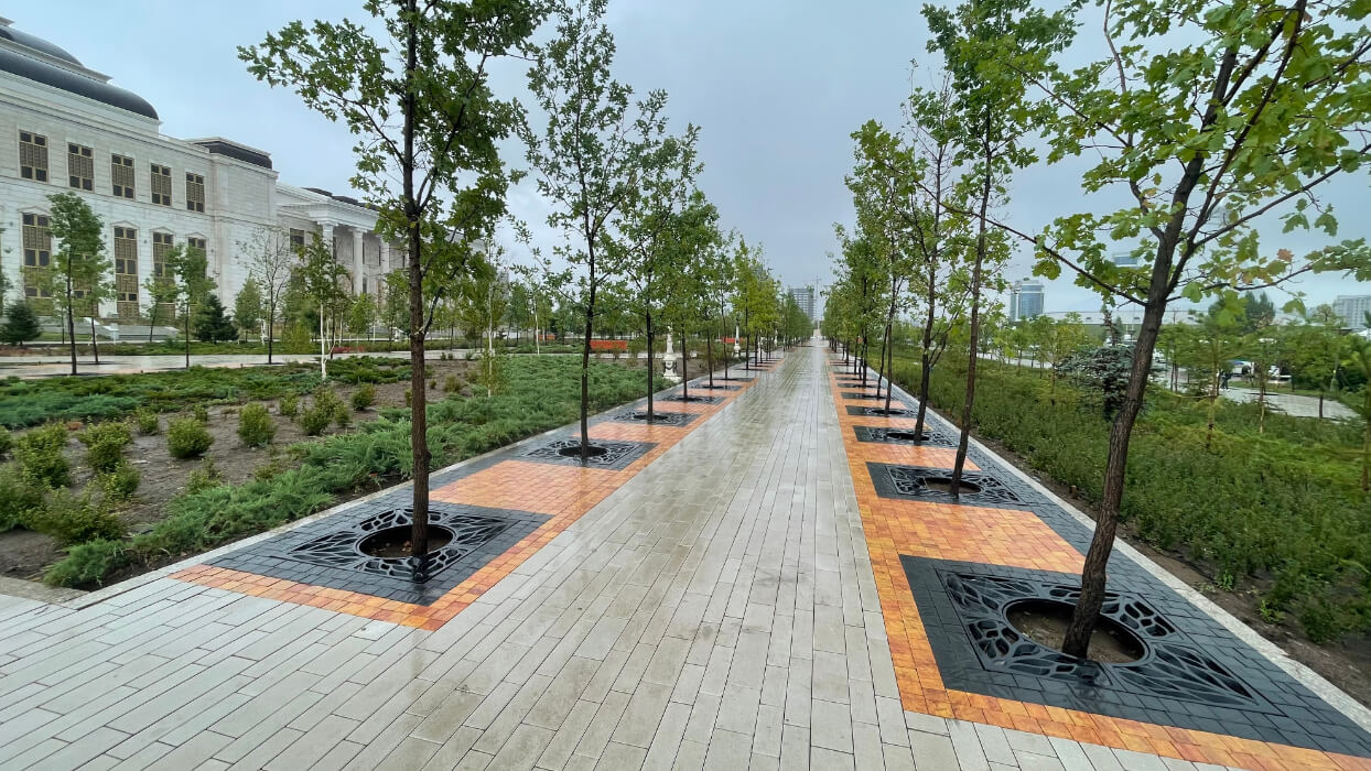 Приствольная решетка для дерева ZKING CRUST 1.2х1.2м Черная в Новосибирске фото