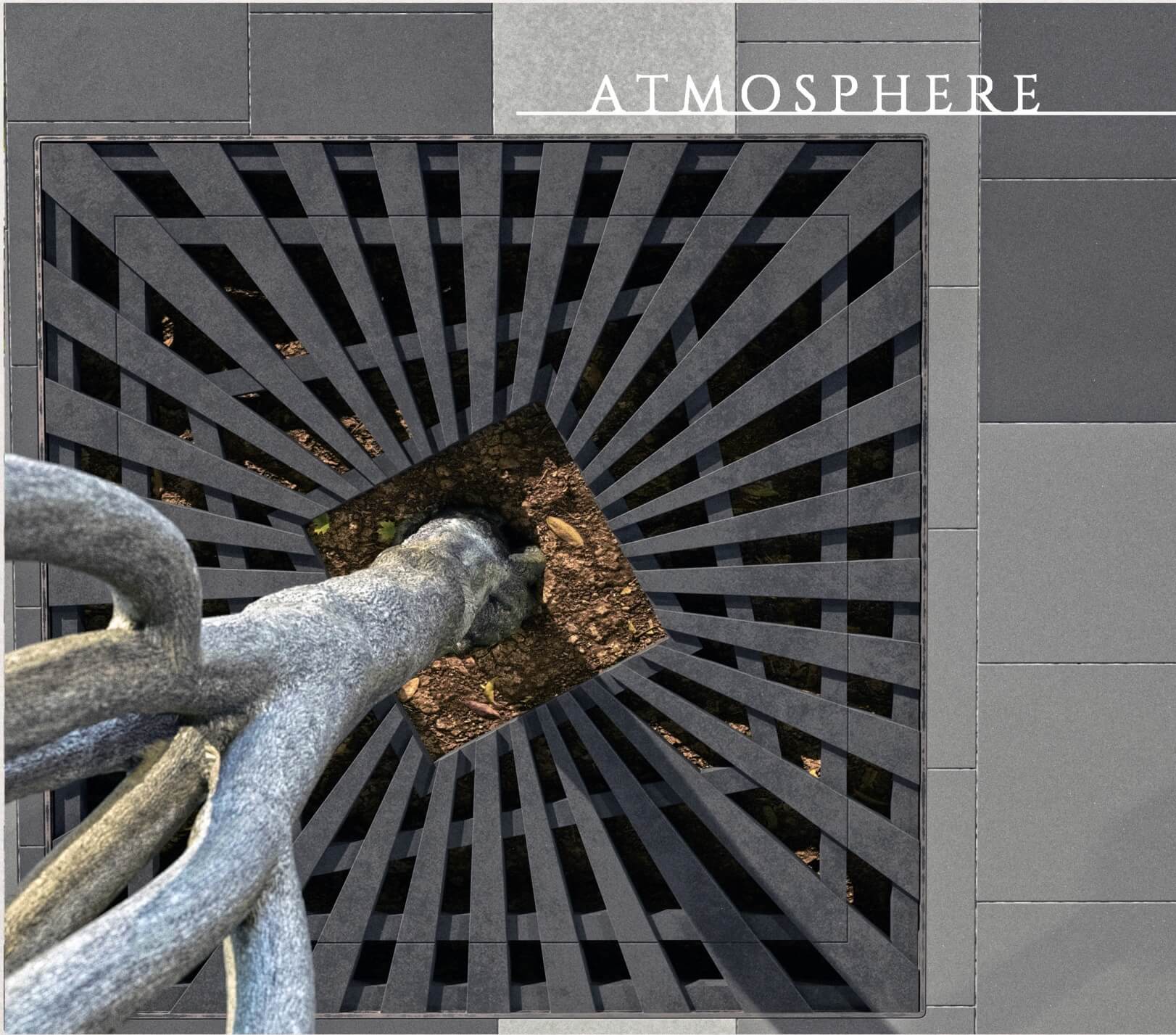 Приствольная решетка для дерева ZKING ATMOSPHERE 1.2х1.2м Черная в Новосибирске фото