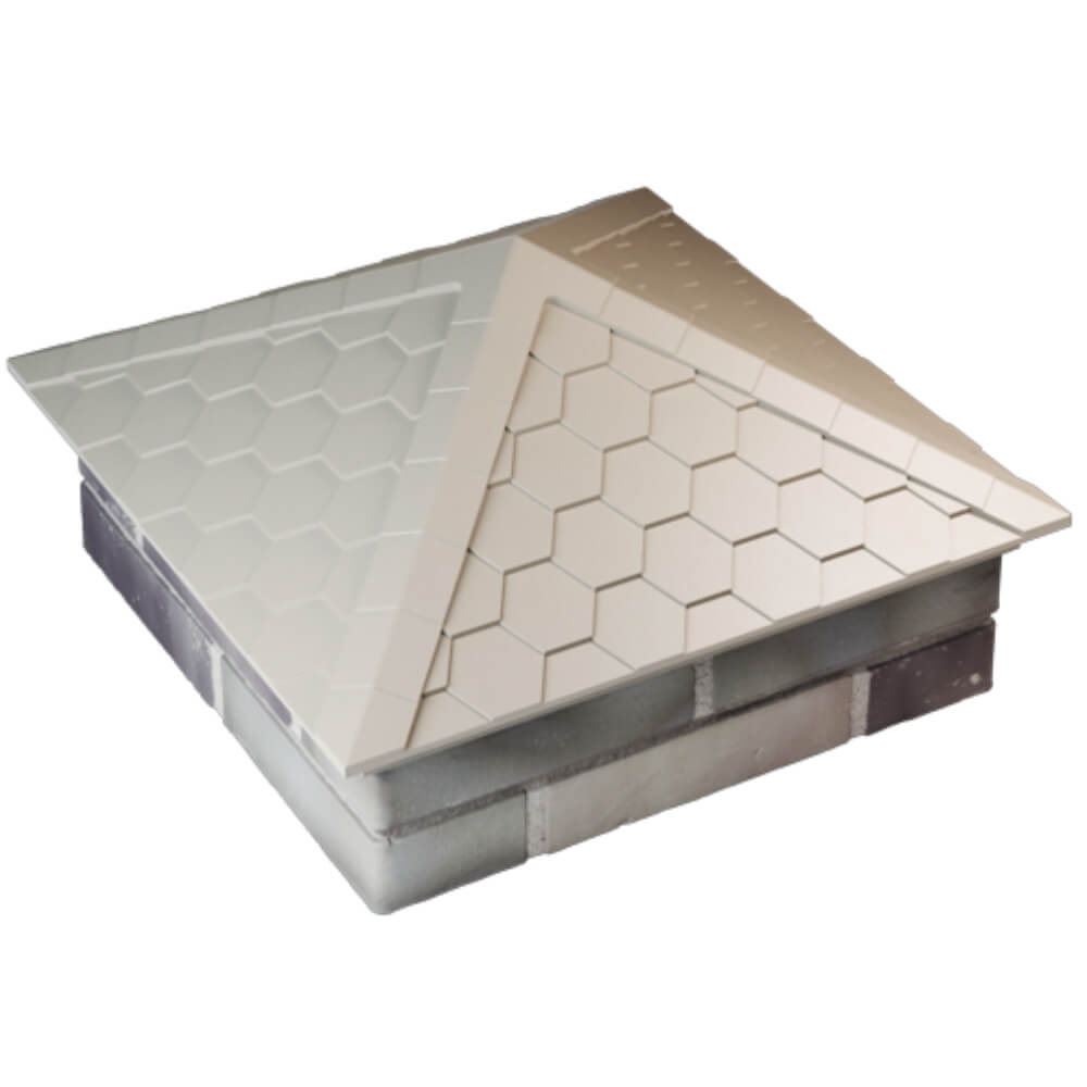 Колпак Zking Эверест Бежевый на столб 2х2 кирпича (535х535мм) Новосибирск фото