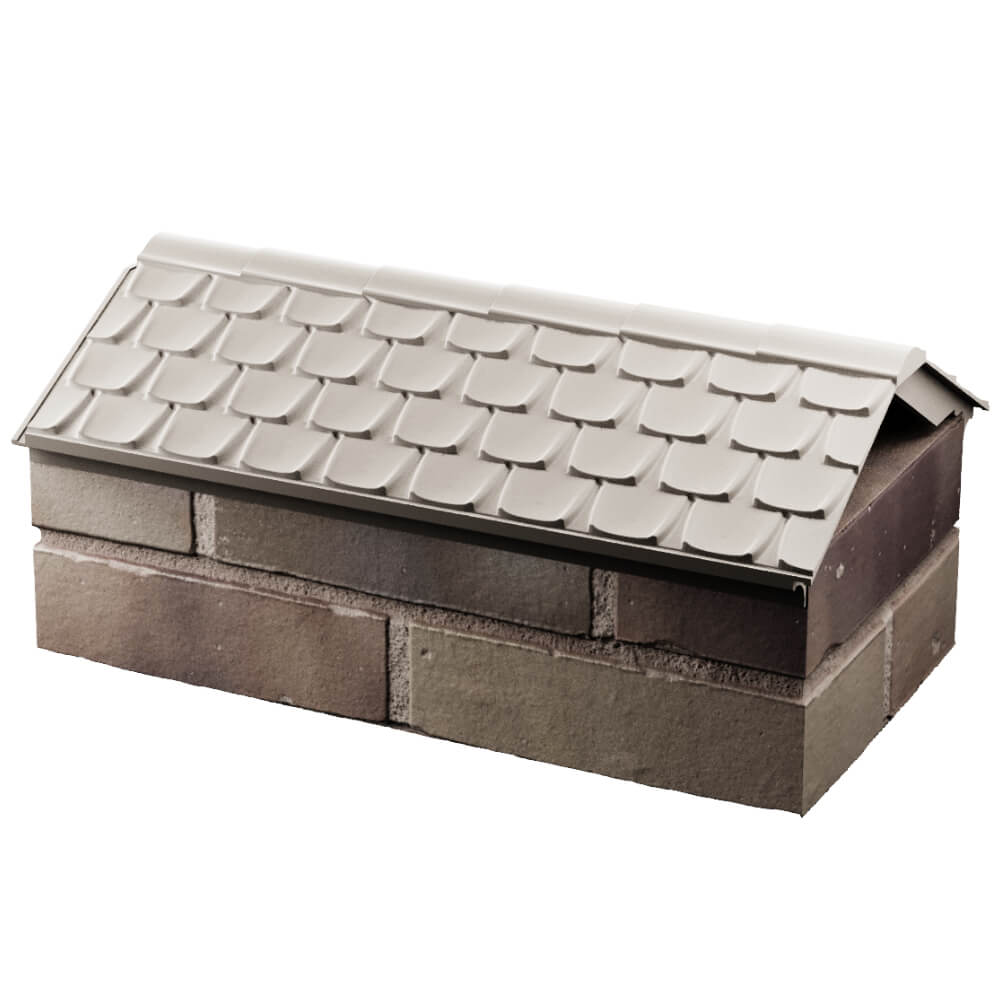 Парапет Zking Эльбрус Бежевый с посадкой на 1 кирпич (255мм) в Новосибирске фото