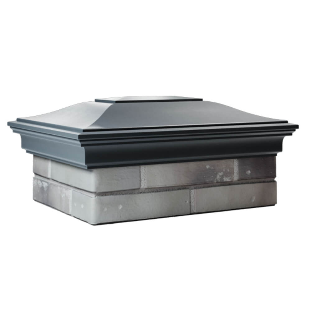 Колпак Zking Монблан Серый на столб 2х1.5 кирпича (515х385мм) в Новосибирске фото