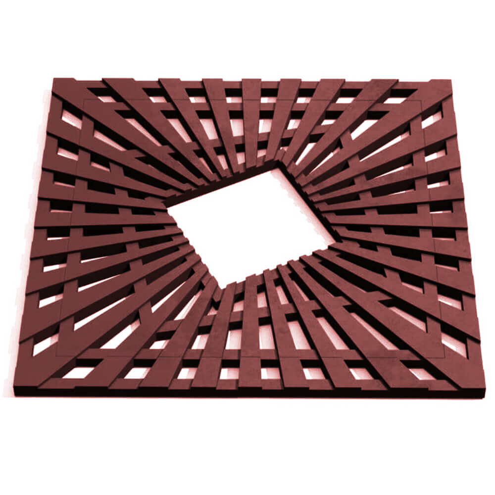 Приствольная решетка для дерева ZKING ATMOSPHERE 1.2х1.2м Коричневая Новосибирск фото