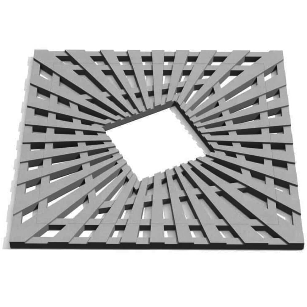 Приствольная решетка для дерева ZKING ATMOSPHERE 1.2х1.2м Серая Новосибирск фото