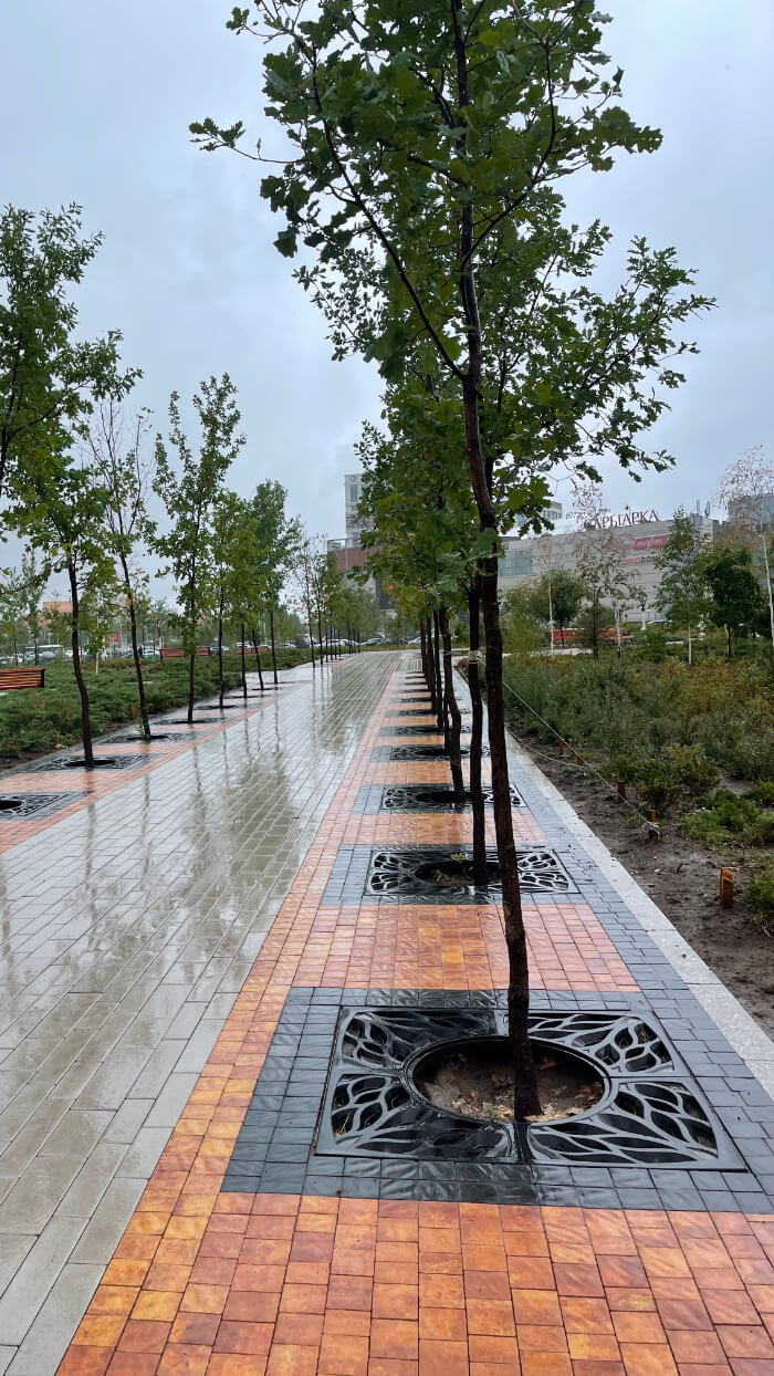 Приствольная решетка для дерева ZKING CRUST 1.2х1.2м Черная в Новосибирске фото