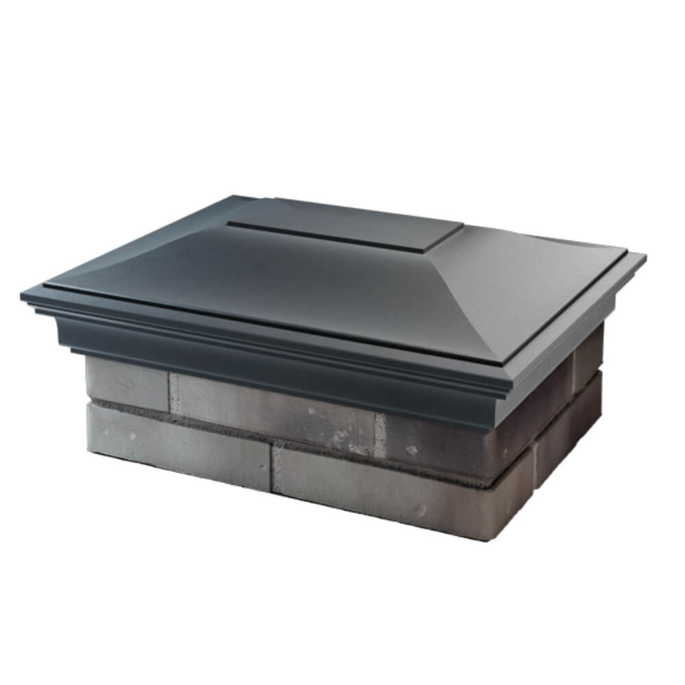 Колпак Zking Монблан Серый на столб 2х1.5 кирпича (515х385мм) в Новосибирске фото