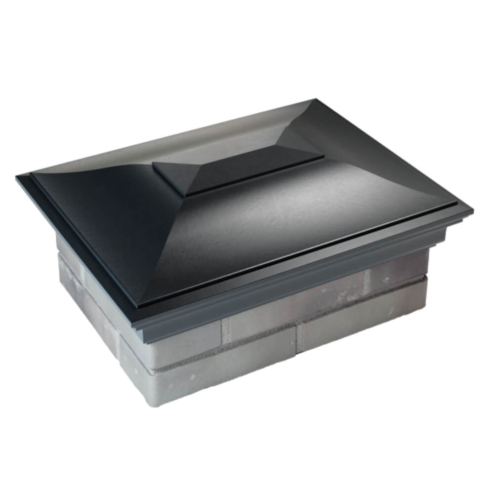 Колпак Zking Монблан Черный на столб 2х1.5 кирпича (515х385мм) Новосибирск фото