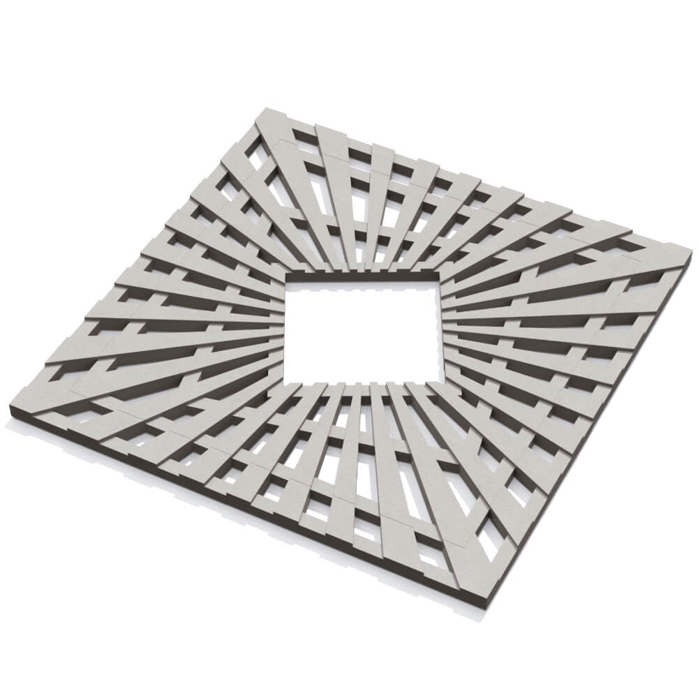 Приствольная решетка для дерева ZKING ATMOSPHERE 1.2х1.2м Бежевая в Новосибирске фото