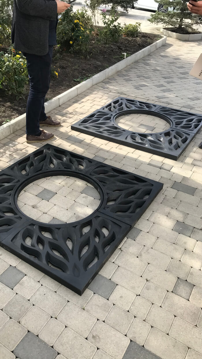 Приствольная решетка для дерева ZKING CRUST 1.2х1.2м Черная в Новосибирске фото