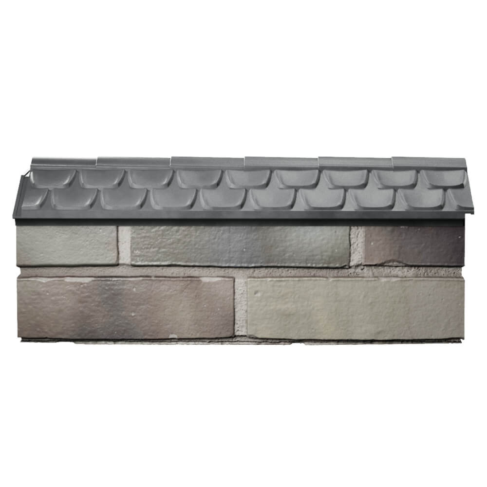 Парапет Zking Эльбрус Серый с посадкой на 0.5 кирпича (130мм) в Новосибирске фото