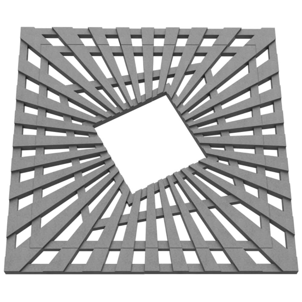 Приствольная решетка для дерева ZKING ATMOSPHERE 1.2х1.2м Серая в Новосибирске фото