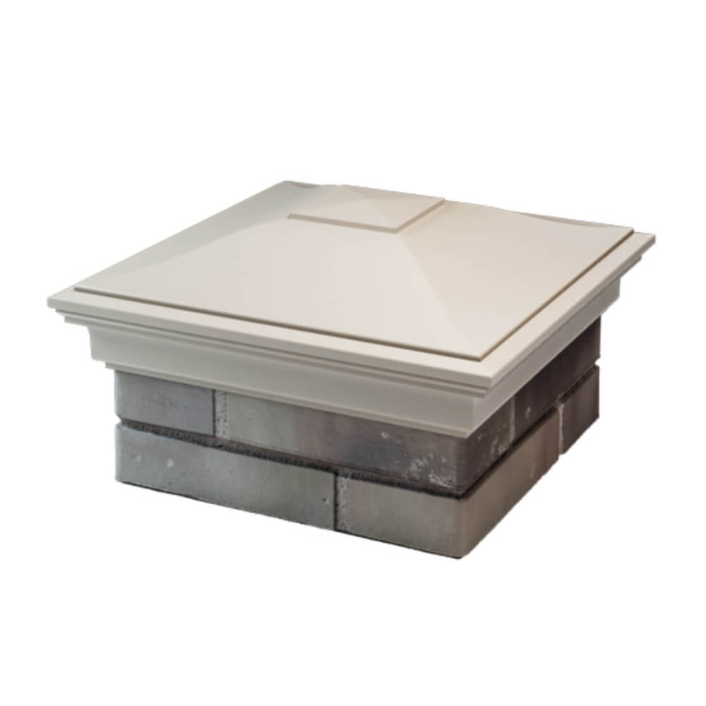 Колпак Zking Монблан Бежевый на столб 1.5х1.5 еврокирпича 0.7НФ (355х355мм) в Новосибирске фото