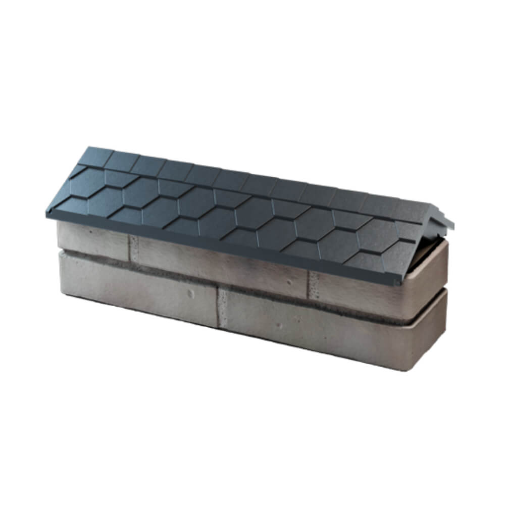 Парапет Zking Эверест Серый с посадкой на 0.5 кирпича (130мм) в Новосибирске фото