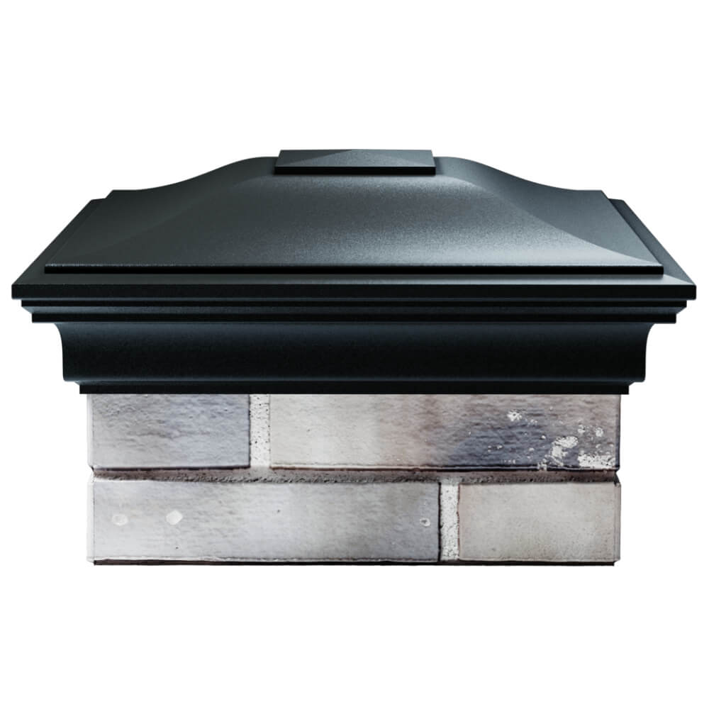 Колпак Zking Монблан Черный на столб 1.5х1.5 кирпича (385х385мм) Новосибирск фото