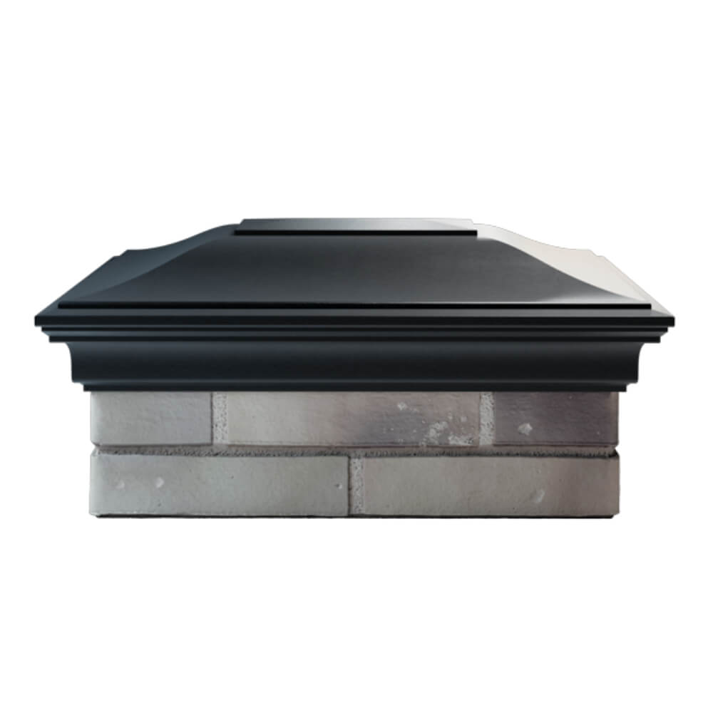 Колпак Zking Монблан Черный на столб 2х1.5 кирпича (515х385мм) в Новосибирске фото