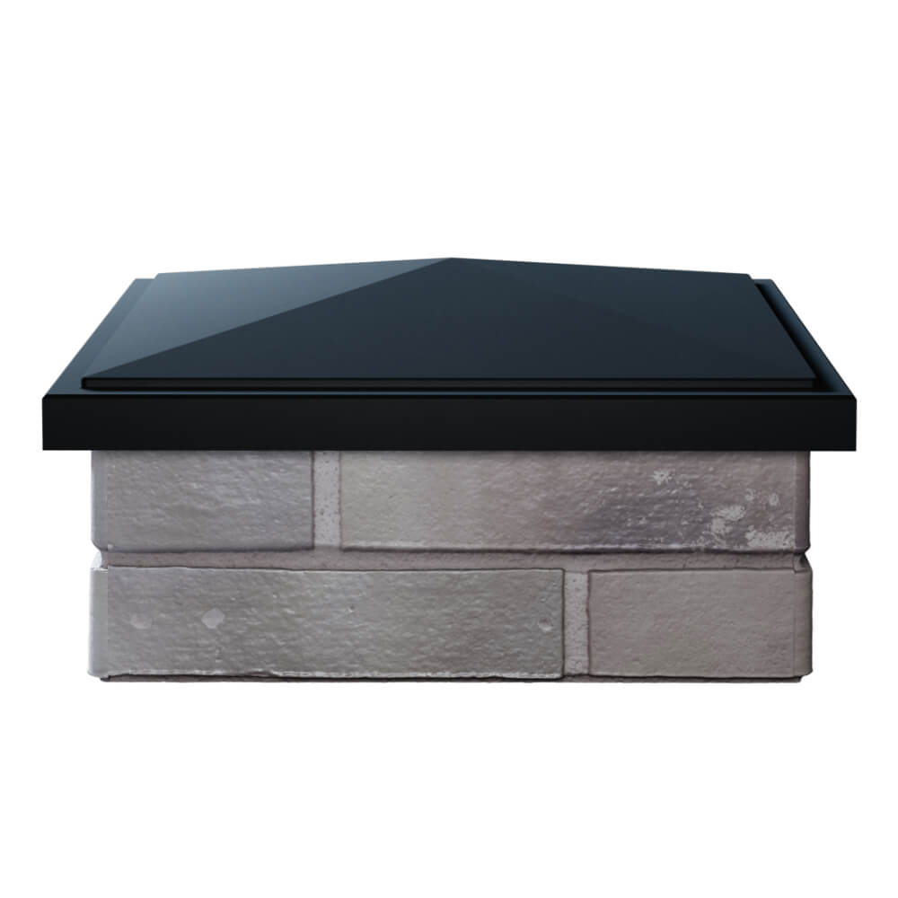 Колпак Zking БонаМоно Черный на столб 1.5х1.5 кирпича (385х385, 400х400мм) Новосибирск фото