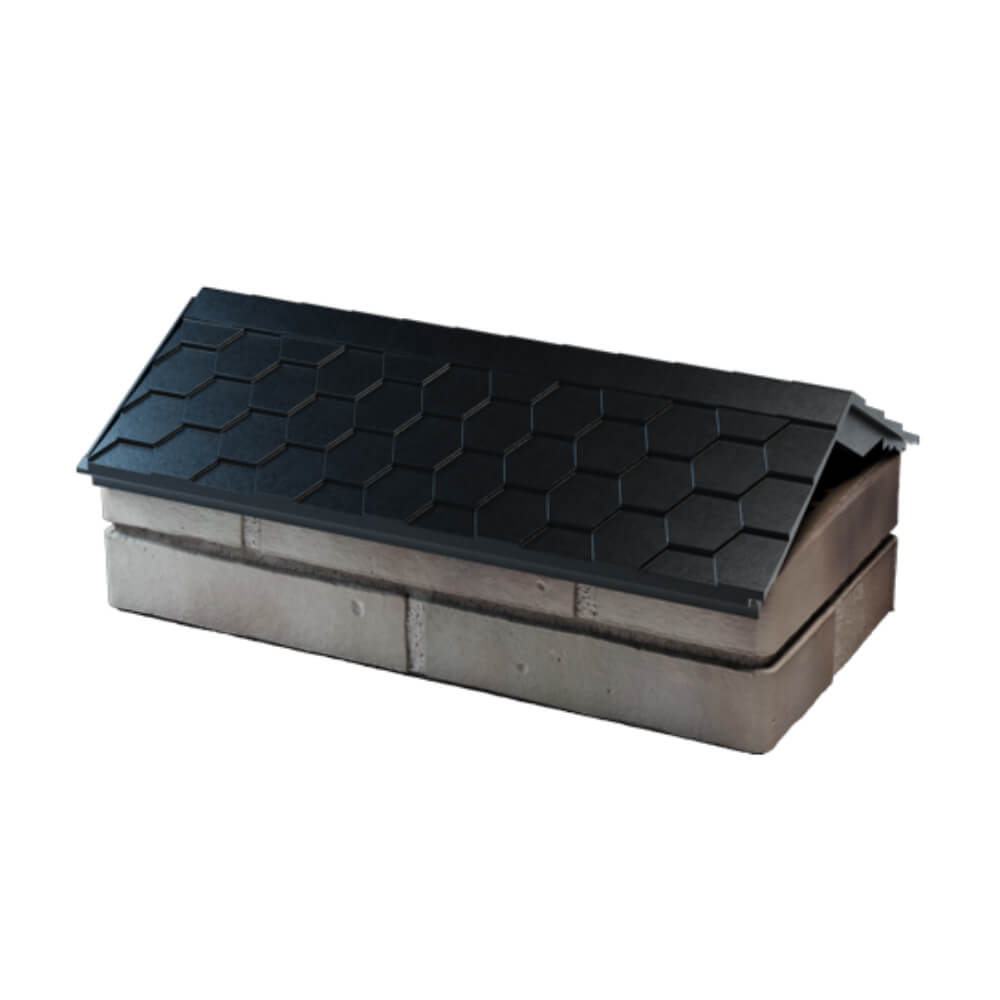 Парапет Zking Эверест Черный с посадкой на 1 кирпич (200/225/255мм) в Новосибирске фото