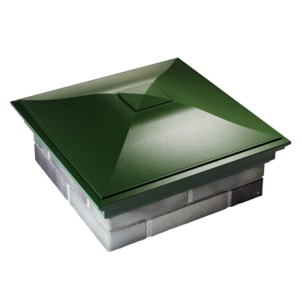 Колпак Zking Монблан Зеленый на столб 2х2 кирпича (515х515мм) Новосибирск фото