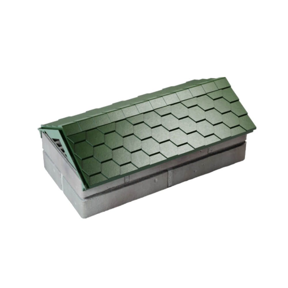 Парапет Zking Эверест Зеленый с посадкой на 1 кирпич (200/225/255мм) в Новосибирске фото