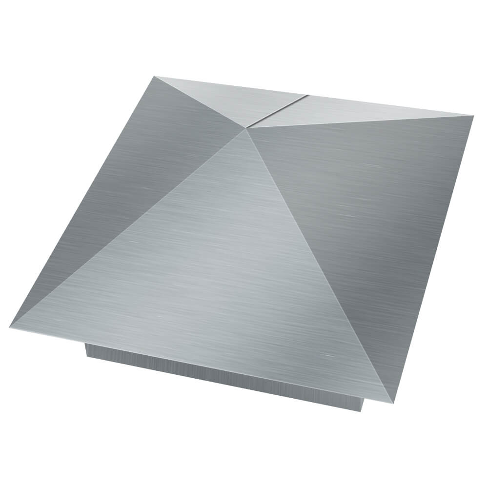 Колпак металлический 380х380мм оцинкованный заборный Новосибирск фото