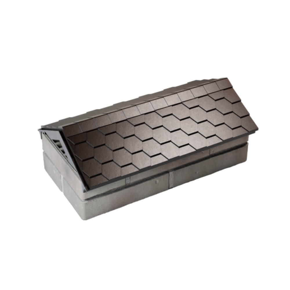 Парапет Zking Эверест Коричневый с посадкой на 1 кирпич (200/225/255мм) в Новосибирске фото