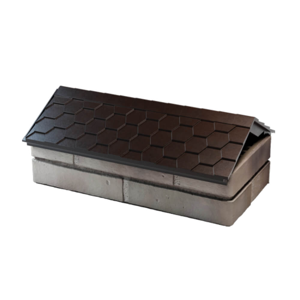 Парапет Zking Эверест Коричневый с посадкой на 1 кирпич (200/225/255мм) в Новосибирске фото