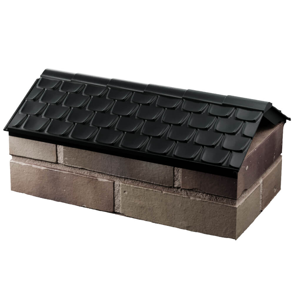 Парапет Zking Эльбрус Черный с посадкой на 1 кирпич (255мм) в Новосибирске фото