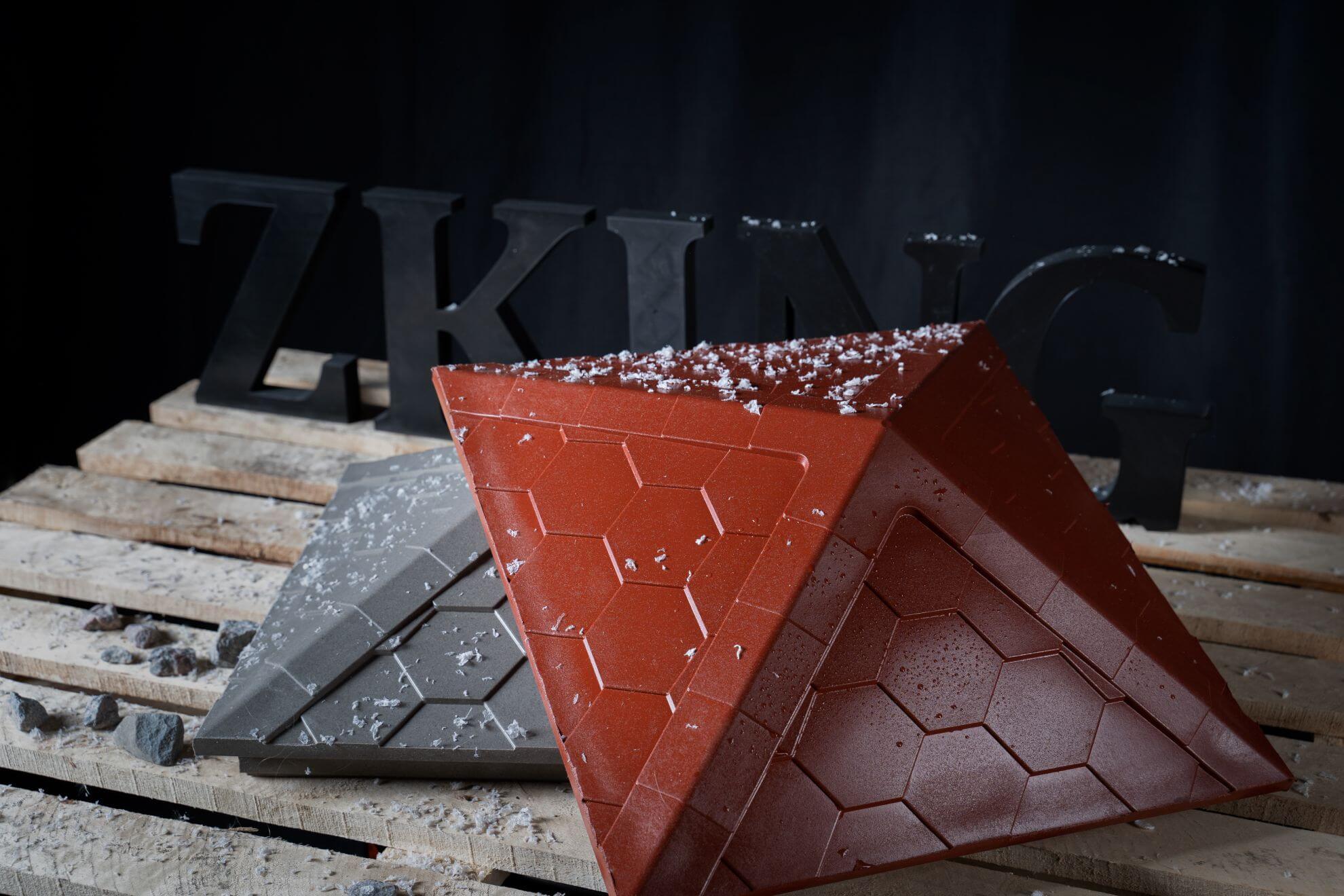 Колпак Zking Эверест Красный на столб 1.5х1.5 кирпича (390х390мм) в Новосибирске фото