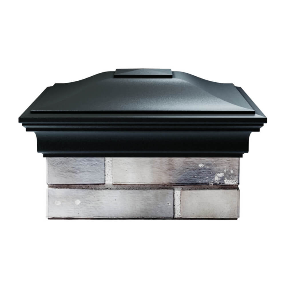 Колпак Zking Монблан Черный на столб 1.5х1.5 еврокирпича 0.7НФ (355х355мм) Новосибирск фото