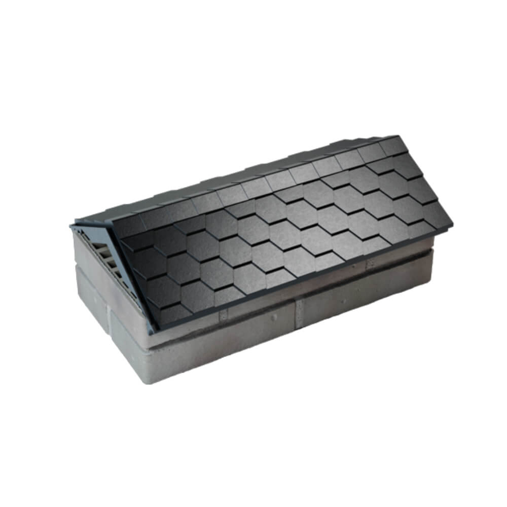 Парапет Zking Эверест Черный с посадкой на 1 кирпич (200/225/255мм) в Новосибирске фото