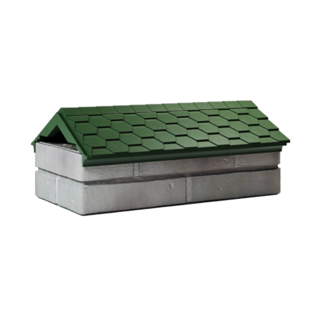 Парапет Zking Эверест Зеленый с посадкой на 1 кирпич (200/225/255мм) Новосибирск фото