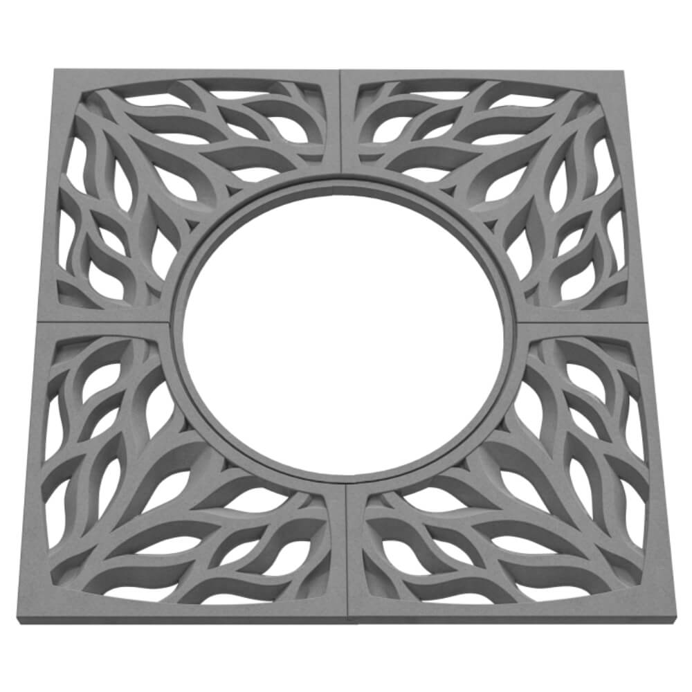 Приствольная решетка для дерева ZKING CRUST 1.2х1.2м Серая в Новосибирске фото