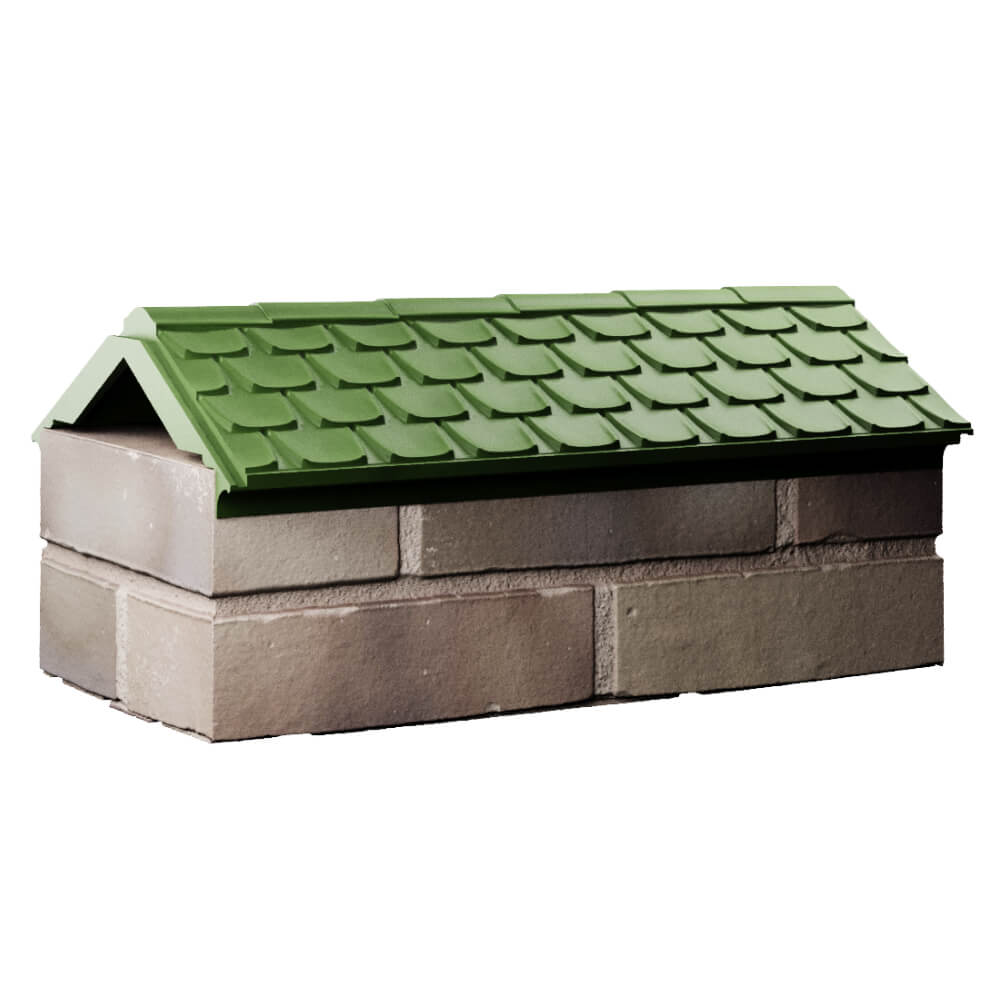 Парапет Zking Эльбрус Зеленый с посадкой на 1 кирпич (255мм) Новосибирск фото