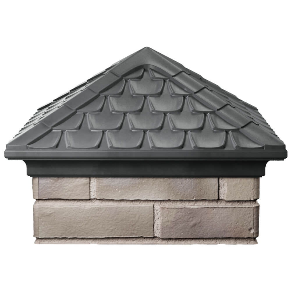 Колпак Zking Эльбрус Серый на столб 1.5х1.5 кирпича (385х385мм) Новосибирск фото