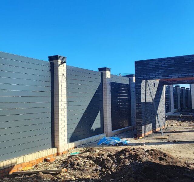 Колпак Zking Бона ХайТек Серый на столб 1.5х1.5 кирпича (385х385мм) в Новосибирске фото