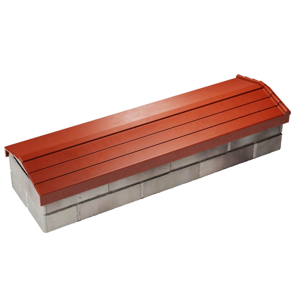 Парапет Zking Бона ХайТек Красный посадка на 0.5 кирпича (130мм) в Новосибирске фото