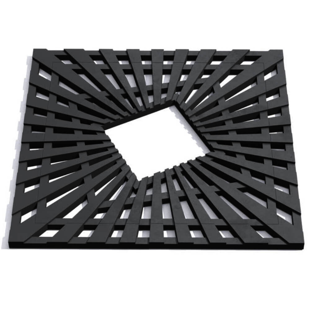 Приствольная решетка для дерева ZKING ATMOSPHERE 1.2х1.2м Черная Новосибирск фото