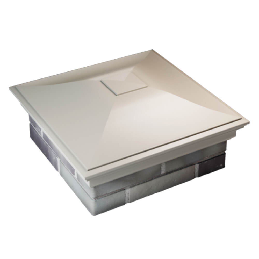 Колпак Zking Монблан Бежевый на столб 2х2 кирпича (515х515мм) Новосибирск фото