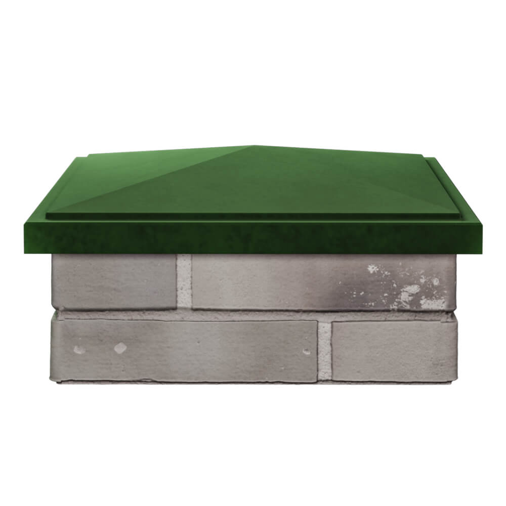 Колпак Zking БонаМоно Зеленый на столб 1.5х1.5 кирпича (385х385, 400х400мм) Новосибирск фото