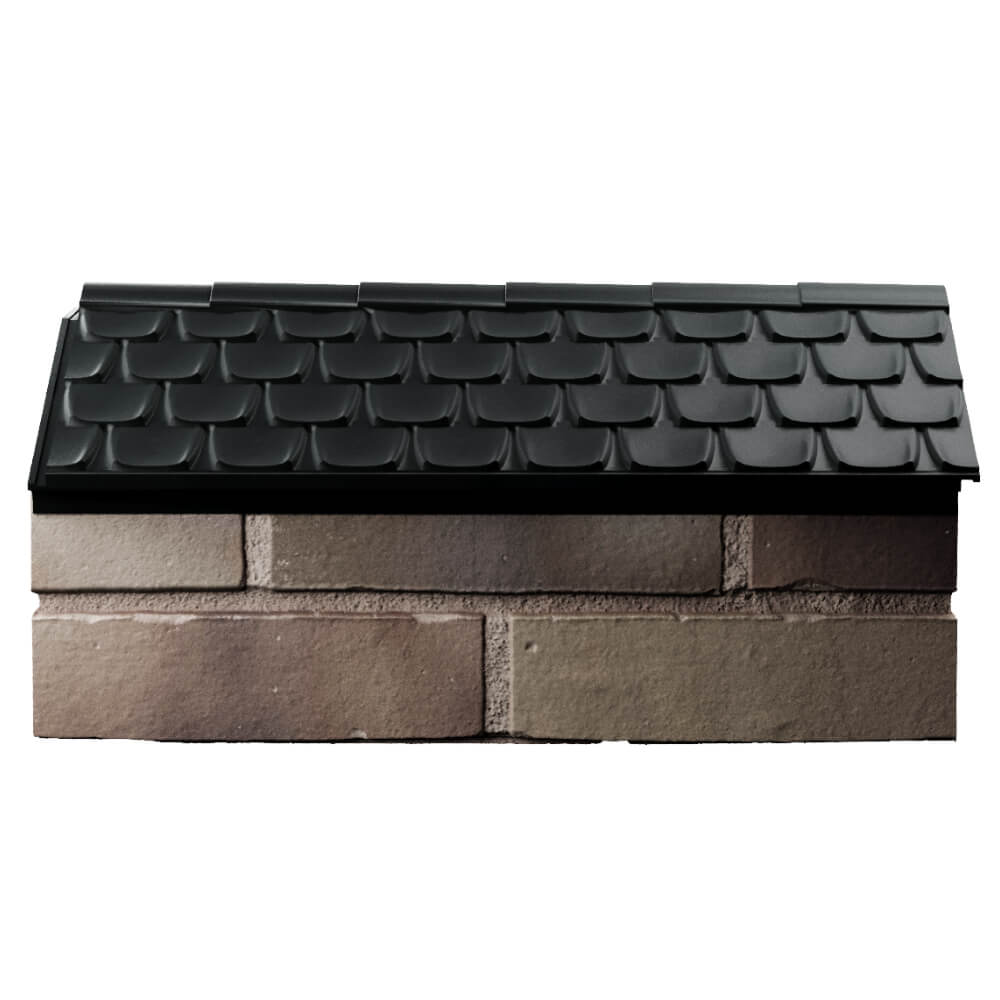 Парапет Zking Эльбрус Черный с посадкой на 1 кирпич (255мм) в Новосибирске фото