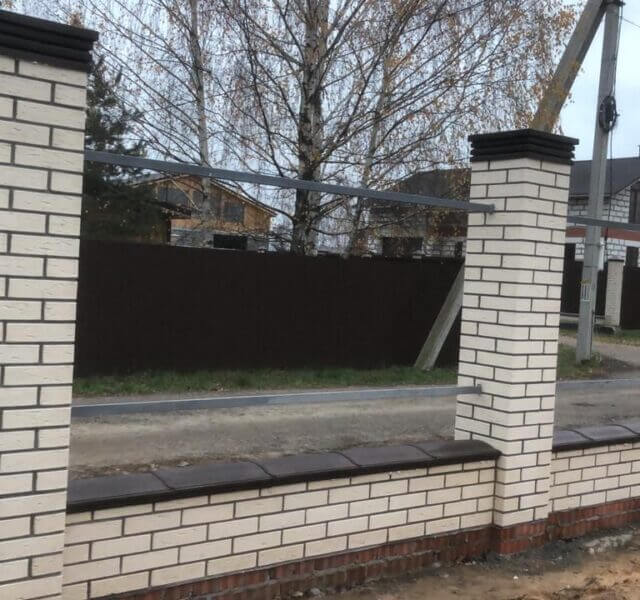 Колпак Zking Бона ХайТек Коричневый на столб 1.5х1.5 кирпича (385х385мм) в Новосибирске фото