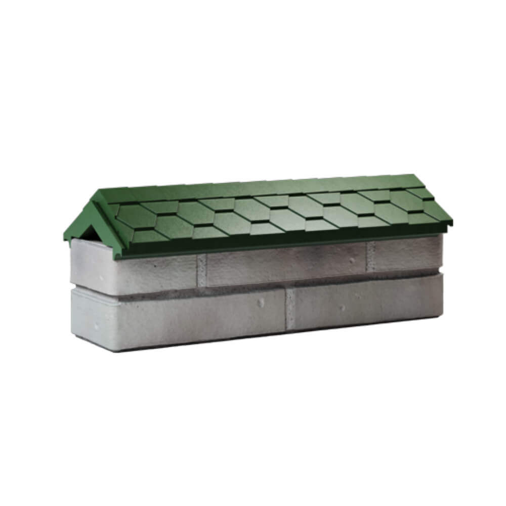 Парапет Zking Эверест Зеленый с посадкой на 0.5 кирпича (130мм) Новосибирск фото