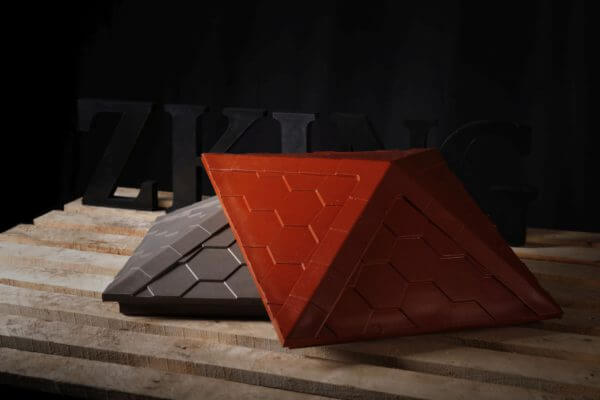 Колпак Zking Эверест Красный на столб 1.5х1.5 кирпича (390х390мм) в Новосибирске фото