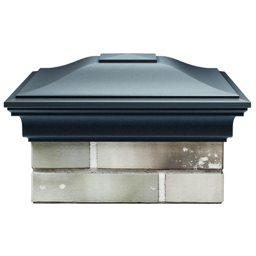 Колпак Zking Монблан Серый на столб 1.5х1.5 кирпича (385х385мм) Новосибирск фото