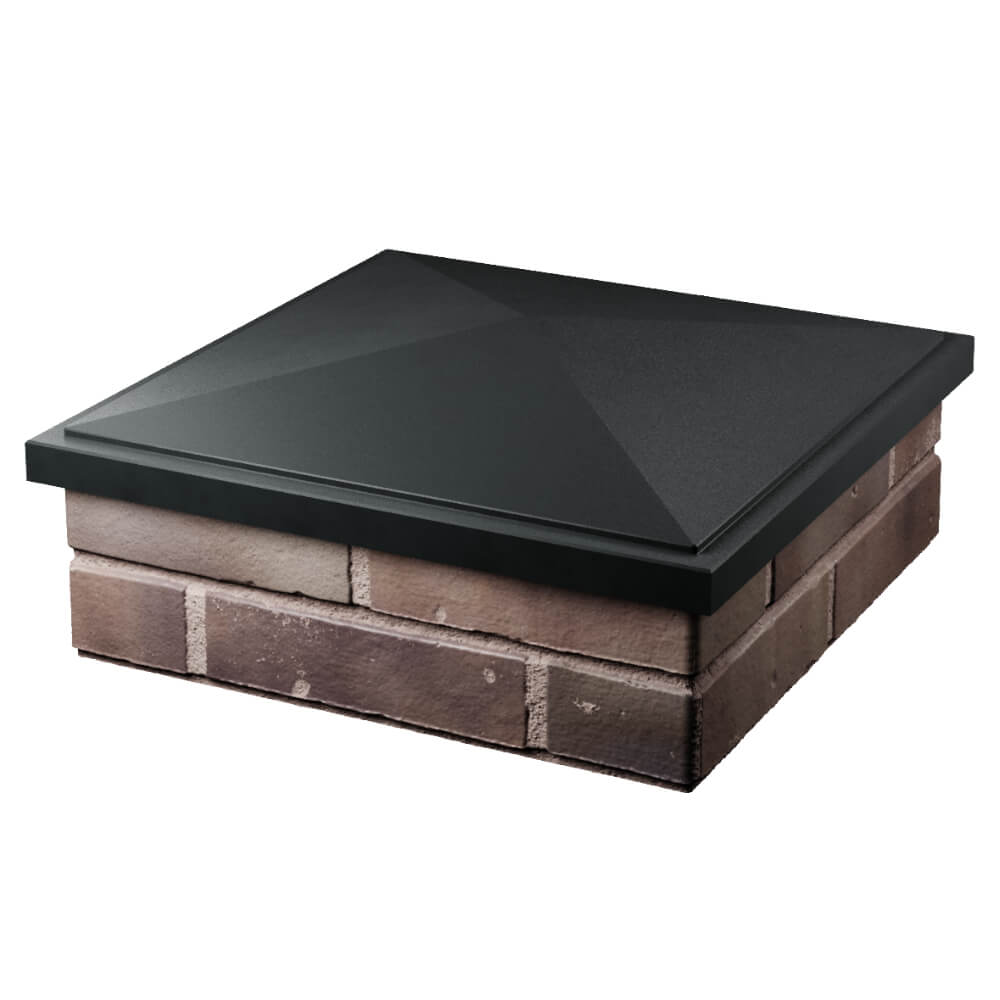 Колпак Zking БонаМоно Черный на столб 2х2 кирпича (515х515, 530х530мм) в Новосибирске фото