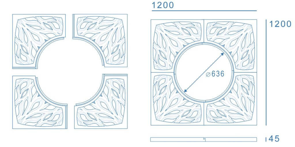 Приствольная решетка для дерева ZKING CRUST 1.2х1.2м Черная в Новосибирске фото