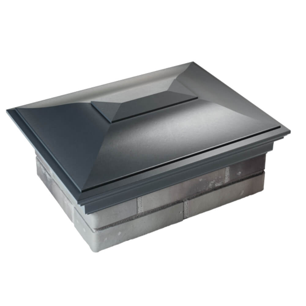 Колпак Zking Монблан Серый на столб 2х1.5 кирпича (515х385мм) Новосибирск фото