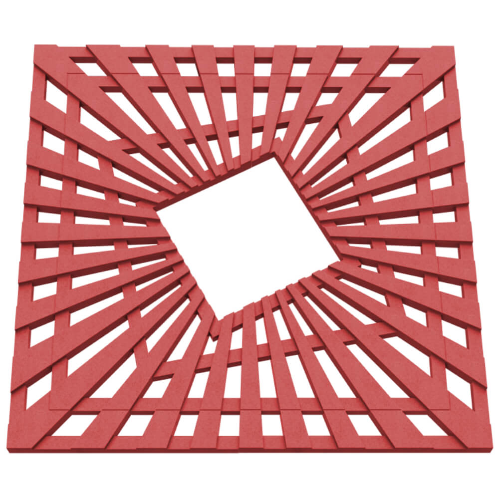 Приствольная решетка для дерева ZKING ATMOSPHERE 1.2х1.2м Красная в Новосибирске фото