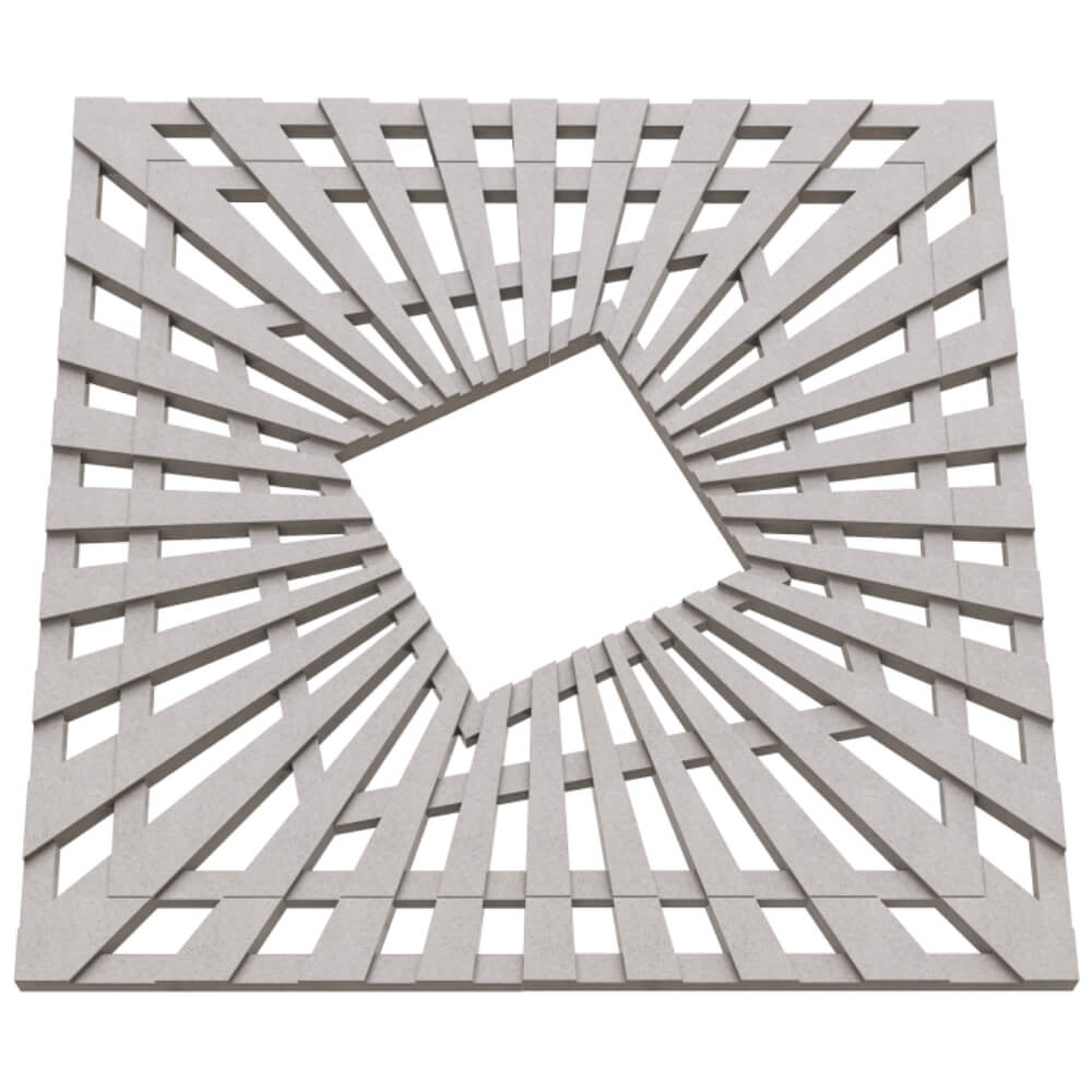 Приствольная решетка для дерева ZKING ATMOSPHERE 1.2х1.2м Бежевая в Новосибирске фото