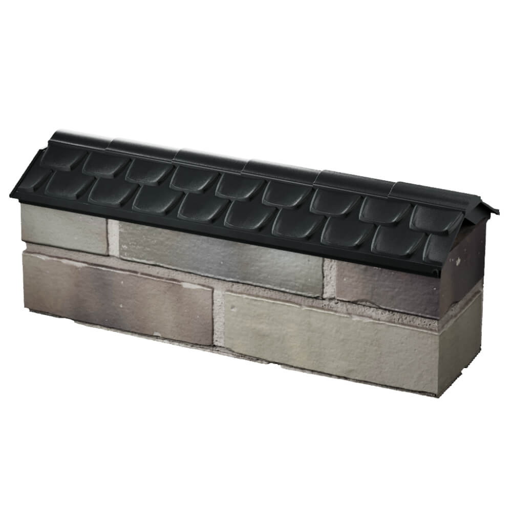 Парапет Zking Эльбрус Черный с посадкой на 0.5 кирпича (130мм) в Новосибирске фото