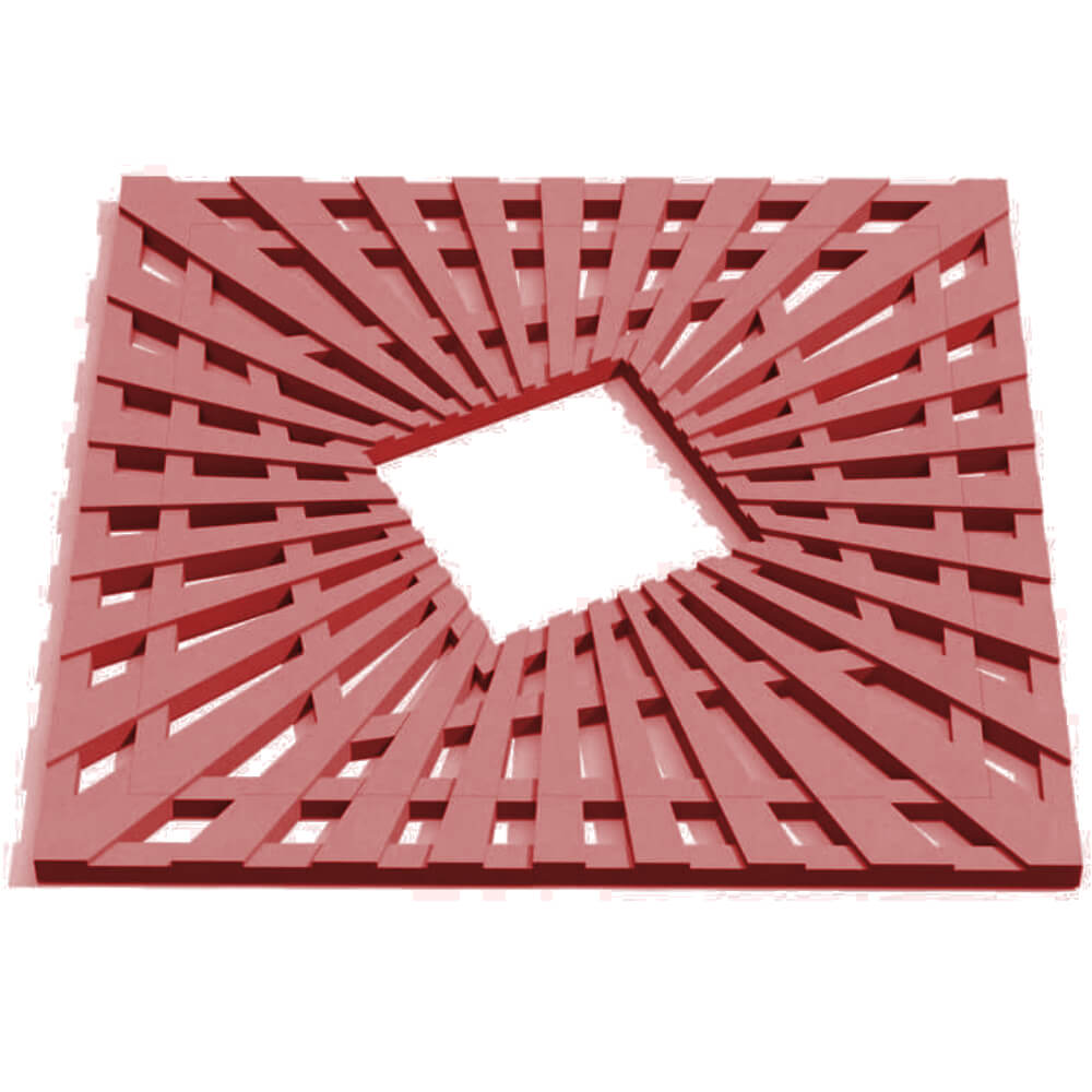 Приствольная решетка для дерева ZKING ATMOSPHERE 1.2х1.2м Красная Новосибирск фото